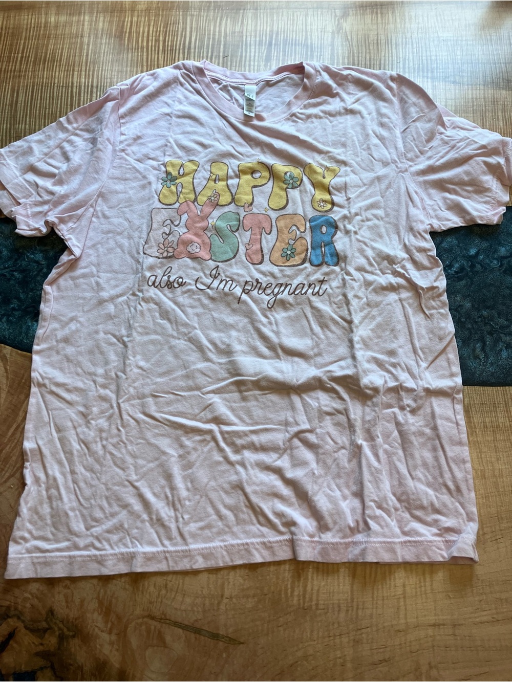 Happy Easter “also I’m pregnant” pregnancy announcement T-shirt